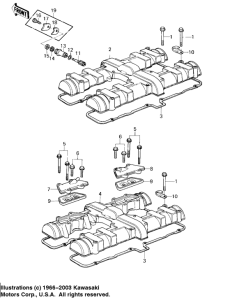 KZ1000 Крышка головки цилиндров