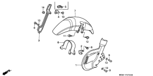 XRV650 Переднее крыло