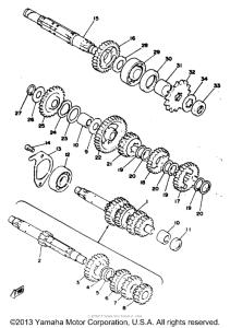 RD125C Трансмиссия