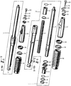CL175 Cl175 front fork