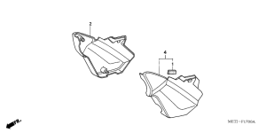 CBF500 (ABS) Боковая крышка