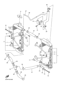 WR250FY Radiator & hose