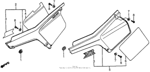 XR200R Боковые обтекатели