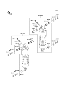 VN1600 Подвеска / амортизатор