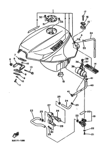 FZR1000 FZR1000B Tank fuel