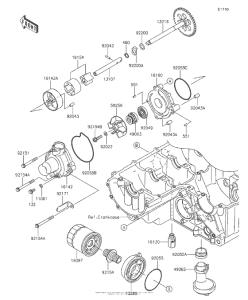 ZR800 Масляный насос и фильтр