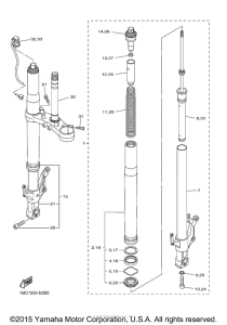 FJR1300 Передняя вилка