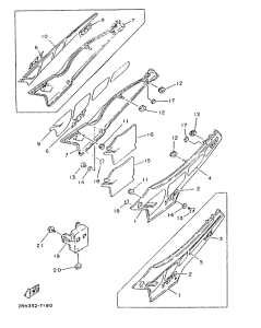 TZR125 Tapas laterales