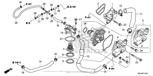 VFR1200X (DCT) Водяной насос
