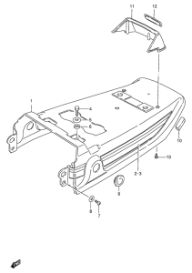 FB100 Обтекатель сидения