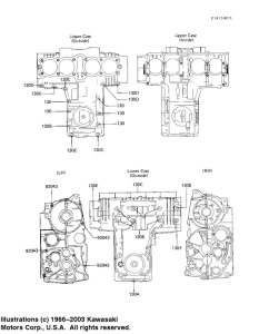 KZ1100 Crankcase bolt & stud pattern