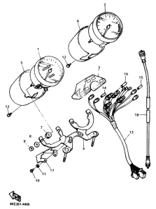 XJ600N Приборы