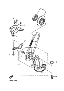 XJ900S Маслонасос