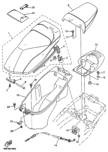 YP125 Сиденье