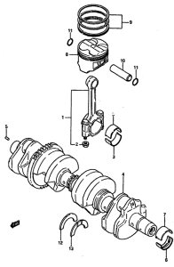 GSX-750 Вал коленчатый