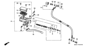 ST1100P Главный цилиндр сцепления