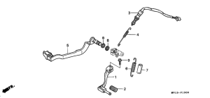 XRV750 Brake pedal assy
