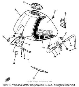 PW50J Топливный бак
