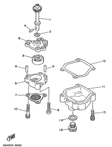 TZ250U Масляный насос
