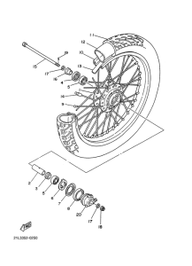 SR250 Rueda delantera