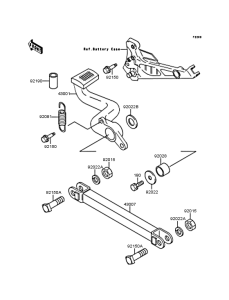 ZR750 Педаль тормоза