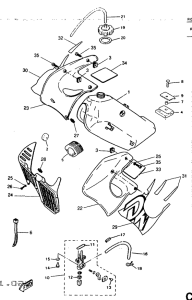 DT50R Топливный бак