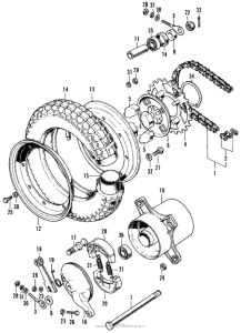 CT70 Переднее колесо