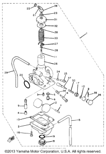 YZ50G Карбюратор