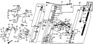 GL1100I Gl1100 / ifront shock absorber