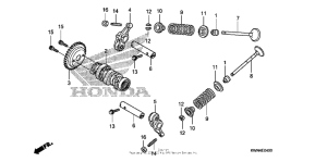 PCX125 Распределительный вал и клапана