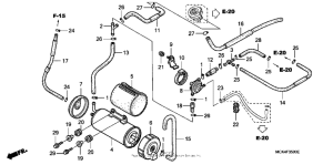 VT1100C2 Evap canister (ac)