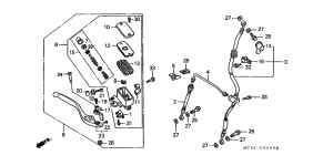 ST1100 Fr. brake master cylinder