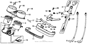 CB400 Cb40tii key set + speedometer + tachometer