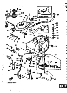 XV535 XV535G Tank fuel