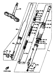 XT550 Передняя вилка