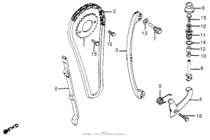 XR185 Cam chain + tensioner