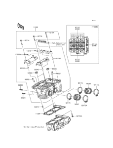 KLE250 シリンダヘッド
