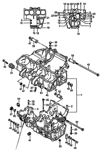 GSX-750 Картер двигателя