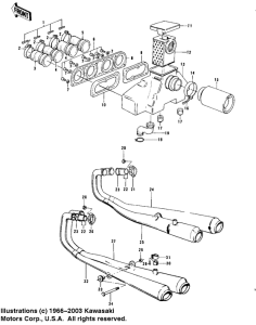 KZ900 Air cleaner / mufflers