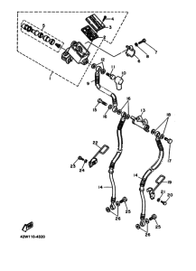 XV1100 Передний тормозной цилиндр