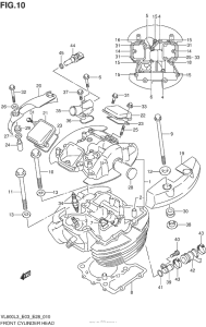VL800 Front Cylinder Head (Vl800Tl3 E33)