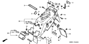 VTR1000F Заднее крыло