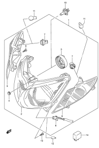AN400 Front combination lamp