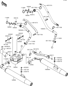 VN1500 Глушитель