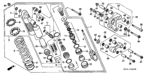 XR400R Задние амортизаторы