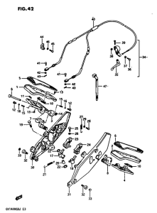GV1400 Pillion footrest