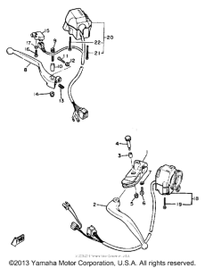 SRX600SC Handle switch - lever
