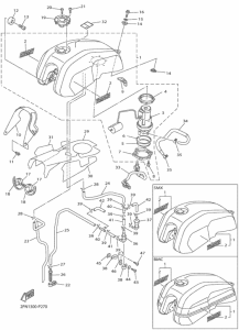 XJR1300C Топливный бак