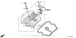 CRF250L (ABS) Крышка головки цилиндров