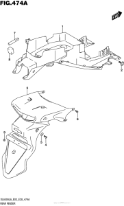 DL650 (ABS) Задний бампер